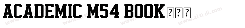 Academic M54 Book字体转换
